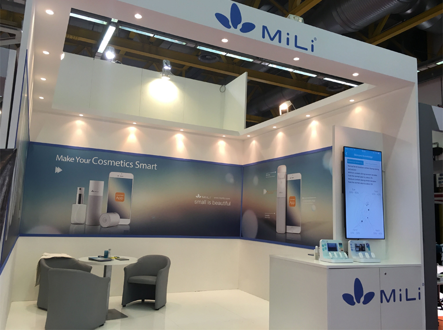 MiLi 在意大利博洛尼亞美容展的展位